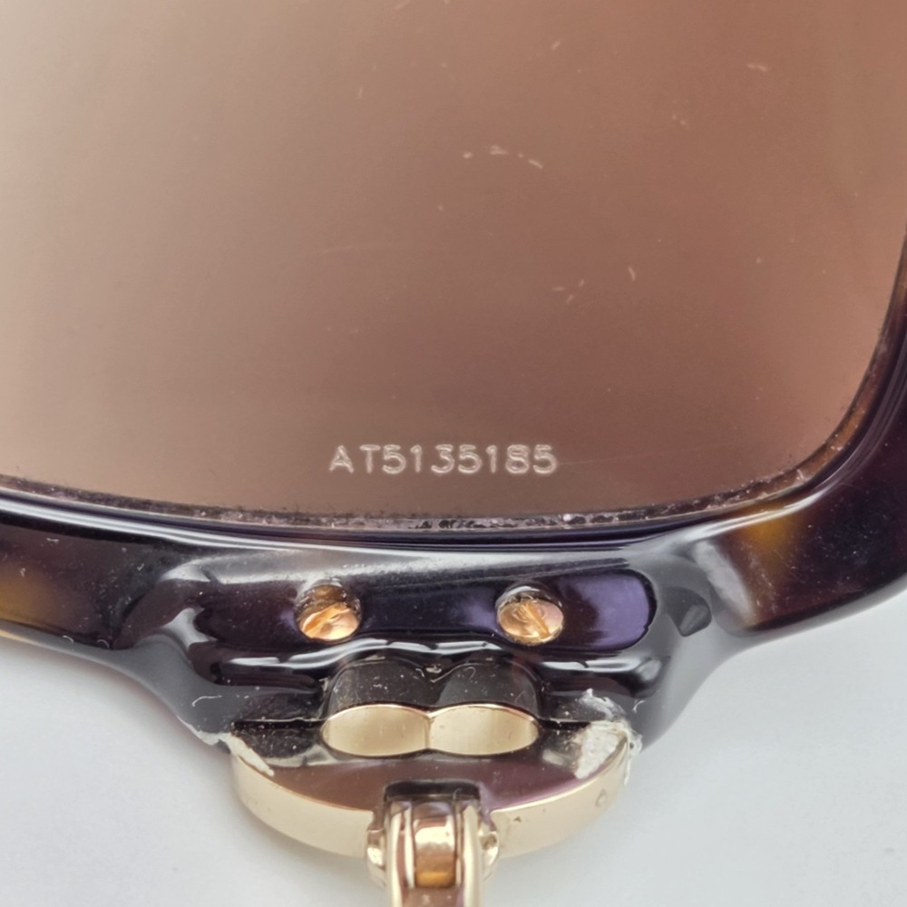 Tiffany & Co Tortoiseshell Crystal Studded Keyhole Sunglasses TF4043-B Authentic - Picture 8 of 11